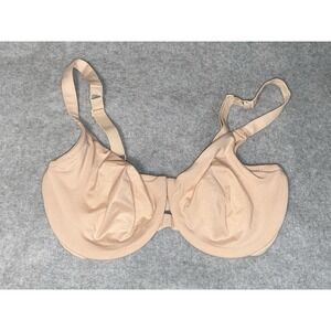 Felina Basic Nude T Shirt Bra Size 32DD Underwire Soft Stretch No Padding